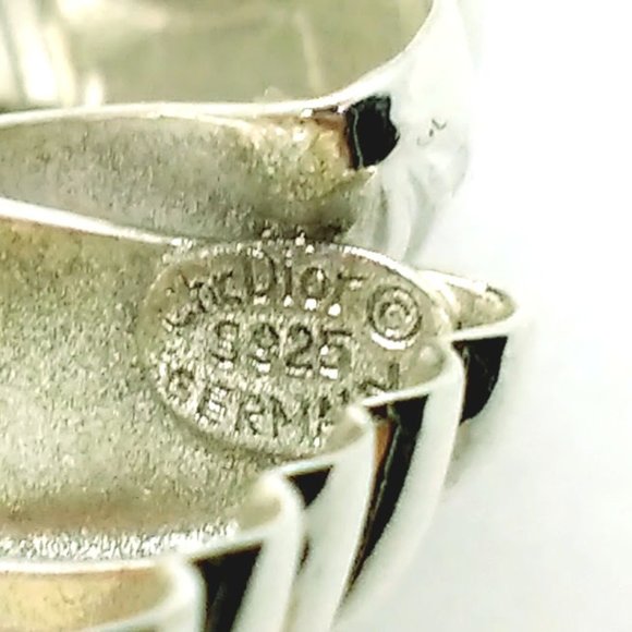 Christian Dior Sterling Silver Modernist Brooch - Picture 4 of 4